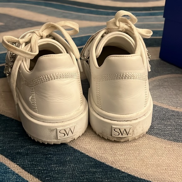 Stuart Weitzman Shine Buckle Sneaker COMES WITH BOX - Picture 7 of 10